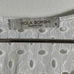 Viola Borghi , white, linen, sleeveless, Italian made top. S Photo 1