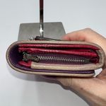 Loewe  Lambskin Wallet‎ with Lock on Zipper pull Red and Purple Interior Photo 2