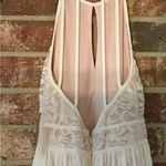 Morgan & Co Juniors 5 Lace Glitter Keyhole Halter Dress Hi Lo Prom Bridal Party Pink Size undefined Photo 4