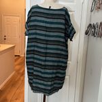 Eileen Fisher  organic linen stripe shift dress Photo 10