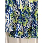 Peck & Peck  Womens Large Blue Floral Maximalist Shacket Bold Colorful Photo 7