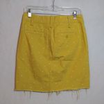 G1 Goods Paper Twill Yellow Novelty Star Print Skirt Cotton Size 0 Photo 3