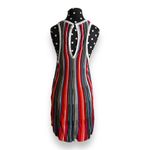 Free People  Womens Dress Sz‎ S Rainbow Dragon Metallic Striped Mini Sweater Photo 7