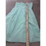 J. Crew Seersucker Embossed Lorelei Strapless Mini Dress Size 4 Preppy Summer Green Photo 6
