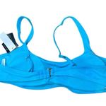 California Waves Bralette Bikini Swim Top Size XL Turquoise Adjustable Straps Photo 1