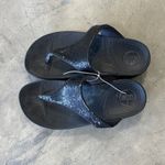 FitFlop  Black Thong Shimmer Sparkle sandals womens size 6 Photo 1