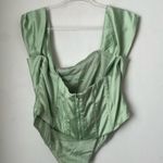 Princess Polly Curve Cornell Green Satin Corset Top Plus Size 16 Photo 9