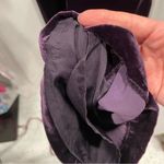 Rafaella Deep purple rain velvet whimsigoth holiday swanky silk wide leg pants NWT Photo 6