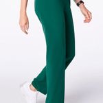 FIGS  Hunter Green High Waisted Livingston Scrub Pants Photo 1