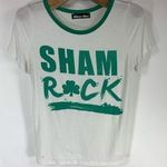Shamrock T Shirt White Green Soft T Shirt Sz Small Photo 0