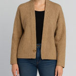 Maeve  Anthropologie Womens Beige‎ Cardigan Sweater One Size Photo 0