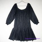 Free People New! One Party Carina Meadow Black Lace Mini Dress Bandeau , size M Photo 3