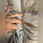 Cato Women’s Live Well Active Metallic Silver Puffer Vest Size Large Photo 1