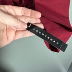 Courtenay NWT Burgundy Zip Front Stretch Blazer Jacket Photo 4