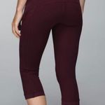 Lululemon Illumina Crop Bordeaux Drama/Bumble Berry Crop Pant Size 8 Photo 0
