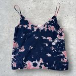 Lacausa ‎ Sofia Slip Tank Tie Die V Neck Crop Sz S Photo 2