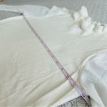 Anthropologie MOTH  Ivory Cream Ruffle Sweater Blouse with Sheer Sleeves Size M Photo 6