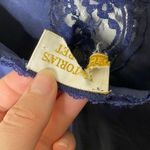 Victoria's Secret Vintage Victoria’s Secret Blue Lace Slip Dress L Lingerie Negligee gold label Photo 7