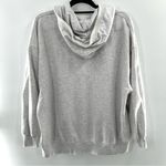 Aerie  Light Gray Oversized 1/2 Zip Pull Over Hooded Sweatshirt Photo 1