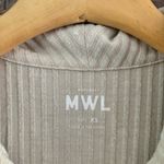 Madewell MWL Brushed Cotton Ribbed Crop Button Front Shirt Photo 4