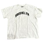 Pretty Little Thing Brooklyn Oversized T-Shirt in White, Size L Photo 1