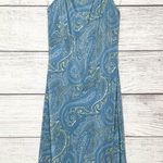 Charlotte Russe Vintage Blue Paisley Halter Slip Dress Size Medium Photo 6