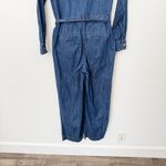 Talbots [] Blue Denim Moonlight Wash Utility Jumpsuit Long Sleeves Cotton Size XS Photo 7
