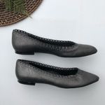Pour La Victoire  Flats Point Pointed Toe Gray Studded Embellished Flats Size 9.5 Photo 2