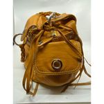 Sondra Roberts Orange Leather Shoulder/ Handbag Photo 4