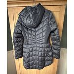 Bernardo Ladies' Blue Hooded EcoPlume Packable Quilted Puffer Winter Coat Size M Photo 6