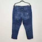 Gap  Vintage High-Rise Distressed Cropped Jeans Sz 16 Button-Fly Distressed Denim Photo 3