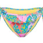 No Bo Nwt  Patchwork Daisy Hanky Swimwear bikini set top medium bottom Large pool Photo 8