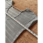 Tea N Rose Sheer Stripe Top Women Gray Short Sleeve Scoop Neck Size M Photo 3