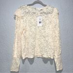 Stitch Fix Women’s Large Delicate Cream Lace Top Round Neckline Brea Canyon  NEW Photo 1