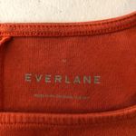 Everlane  Party Of One Tank Dress Square Neck Mini Sleeveless Orange M Photo 2