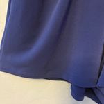 1. State  women's belted cuffed sleeve blue romper small Photo 10