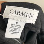 Carmen Marc Valvo | Black Studded Pencil Skirt Photo 13