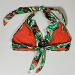 BECCA by Rebecca virtue Green Brown Beaded Patterned Bikini Top Size L 🤎✨ Photo 3