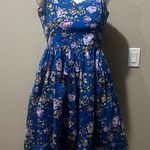 Hell Bunny  blue floral dress Photo 0