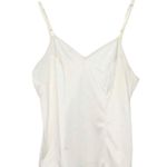 Vanity Fair 1990s White Satin Slip Cami Lace Trim Vintage Lingerie Boudoir 36 Photo 1