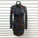 Go Couture  Tunic Top Women Small Gray Turtleneck Long Sleeve Casual Asymmetrical Photo 3