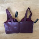 AFRM Koa Vegan Leather Crop Top in Port Royale Purple Photo 5