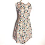 Carven sleeveless printed poplin dress Size 4 Photo 3