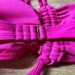 Shade & Shore  Women's Hot Pink Strappy Halter Bikini Top - Size Medium - NWT Photo 6