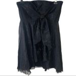 Free People strapless tie front mesh layered short dress Size 8 ‘Good for You’ Photo 3