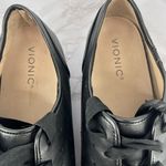 Vionic Keke Supportive Lace Up Black Leather Sneaker Casual Size 11 Low Top Photo 4