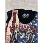 Affliction  Y2K LaceShort Sleeve America Graphic‎ Tee Sz Small Eagle Photo 1