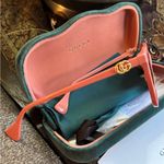 Gucci Authentic 54 cat eye square Acetate logo sunglasses Photo 5