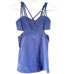 Lululemon Exquisite Tank II Strappy Back Logo Cutouts Breathable Yoga Lullaby 4 Photo 1