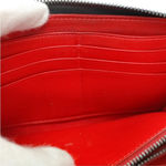 Christian Louboutin Black Leather Panettone Spike Zip Around Wallet GUC Photo 5